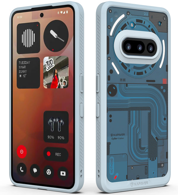 Nothing Phone 3a Back Cover Case | CyBer-i Edition - Gray (01)