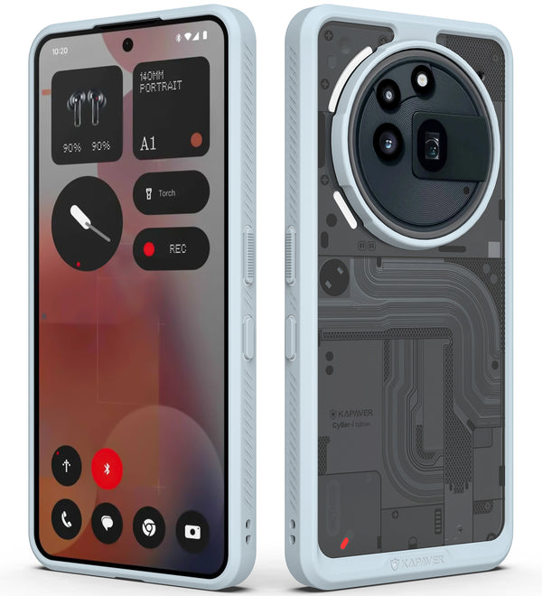 Nothing Phone 3a Pro Back Cover Case | CyBer-i Edition - Gray (01)