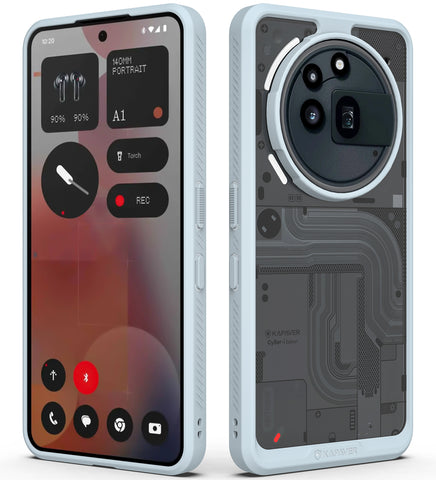 Nothing Phone 3a Pro Back Cover Case | CyBer-i Edition - Gray (01)