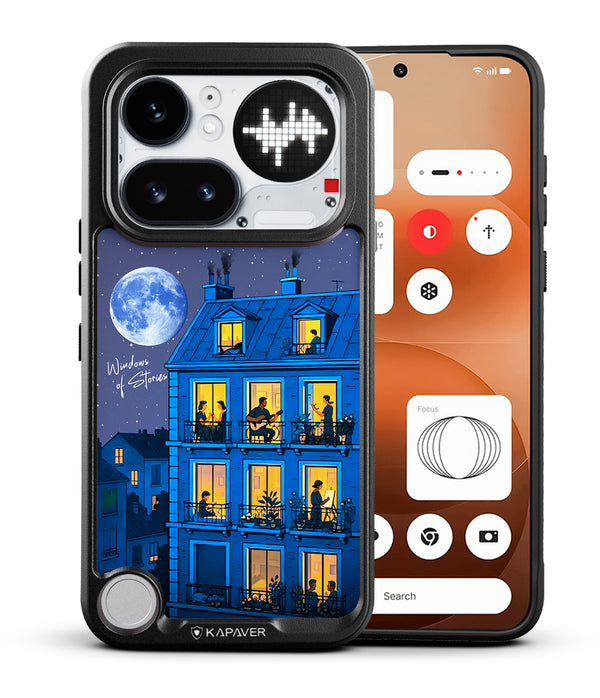 Nothing Phone 4a Pro Back Cover Case | Windows Tale Impulse - Black