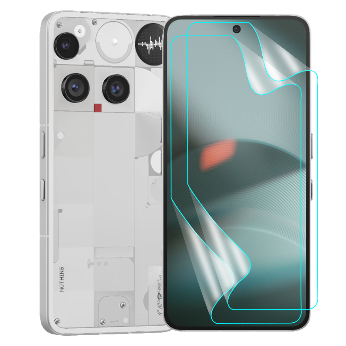 Nothing Phone 3 Screen Protector Guard [Clear] | Easy Do Film - 2 Pack