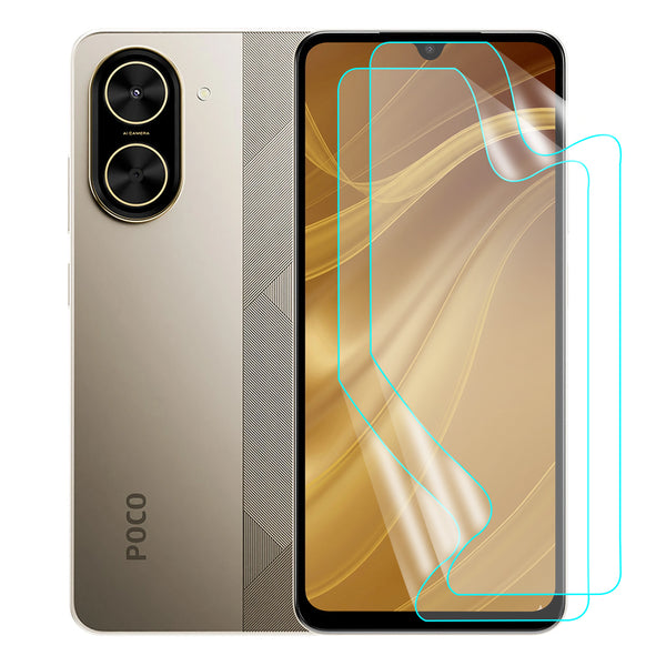 Xiaomi POCO C71 Screen Protector Guard [Matte Clear] | Easy Do Film - 2 Pack [NOT TEMPERED GLASS]
