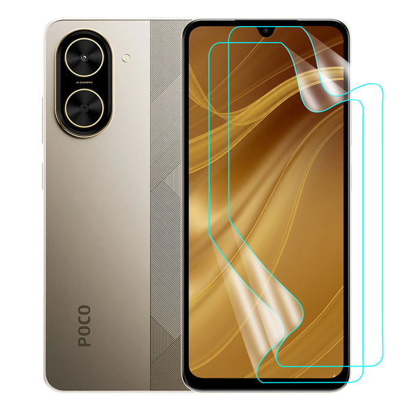 Xiaomi POCO C71 Screen Protector Guard [Clear] | Easy Do Film - 2 Pack [NOT TEMPERED GLASS]