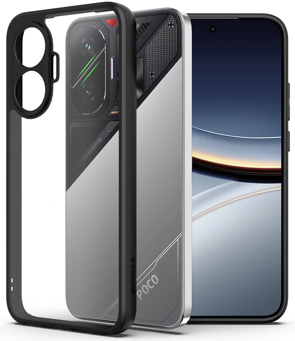 Poco F7 Back Cover Case | Hybrid - Black