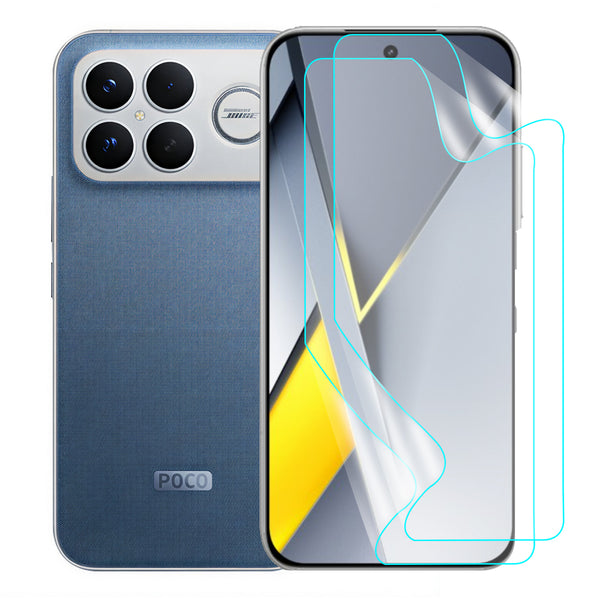 Poco F8 Ultra Screen Protector Guard [Matte Clear] | Easy Do Film - 2 Pack [NOT TEMPERED GLASS]