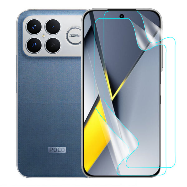 Poco F8 Ultra Screen Protector Guard [Clear] | Easy Do Film - 2 Pack [NOT TEMPERED GLASS]