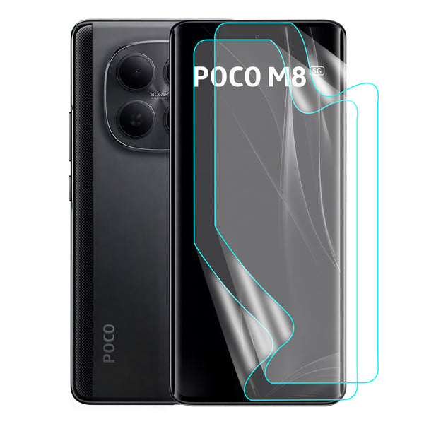 Xiaomi Poco M8 Screen Protector Guard [Matte Clear] | Easy Do Film - 2 Pack [NOT TEMPERED GLASS]