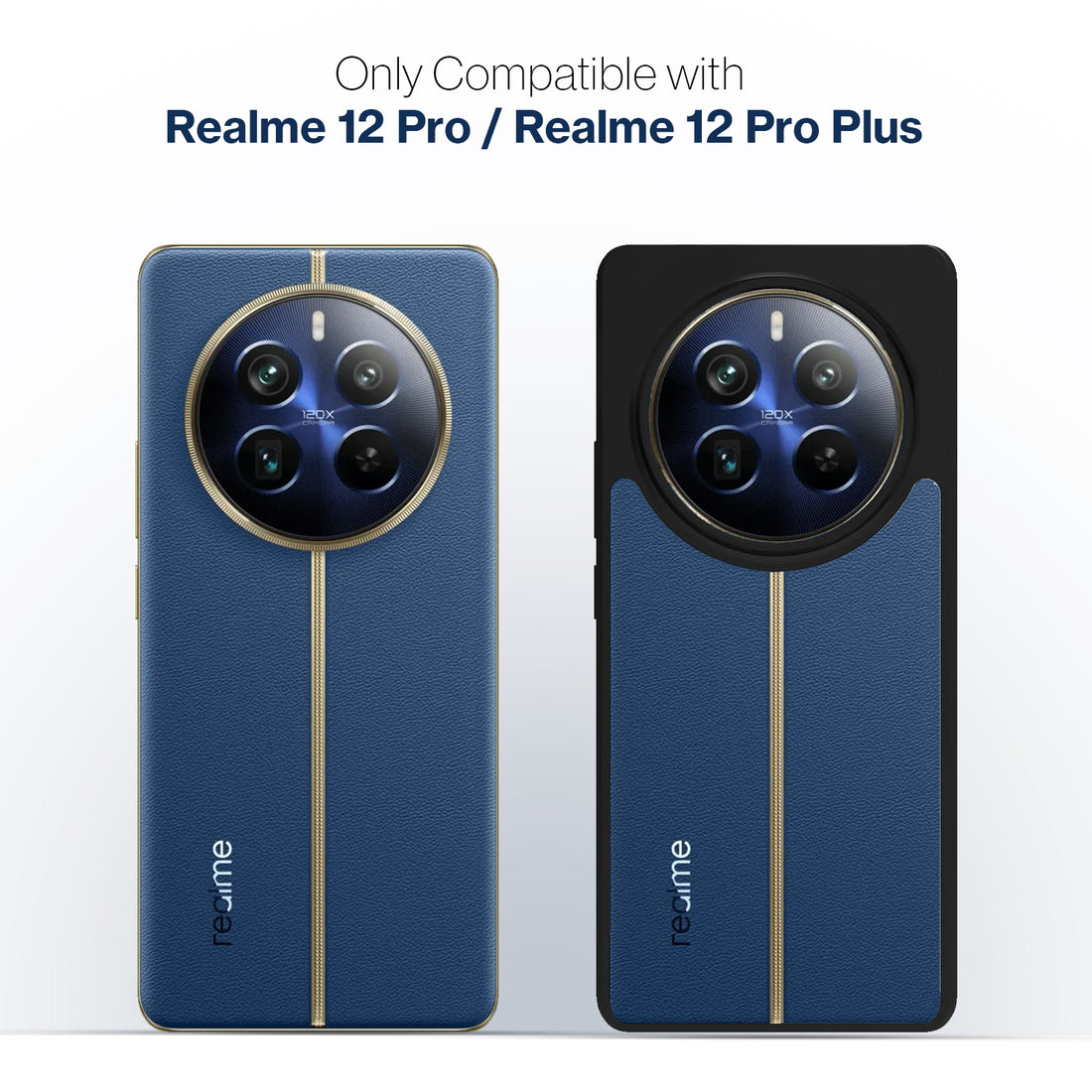 Realme 12 Pro / Realme 12 Pro Plus Back Cover Case | Hybrid - Black