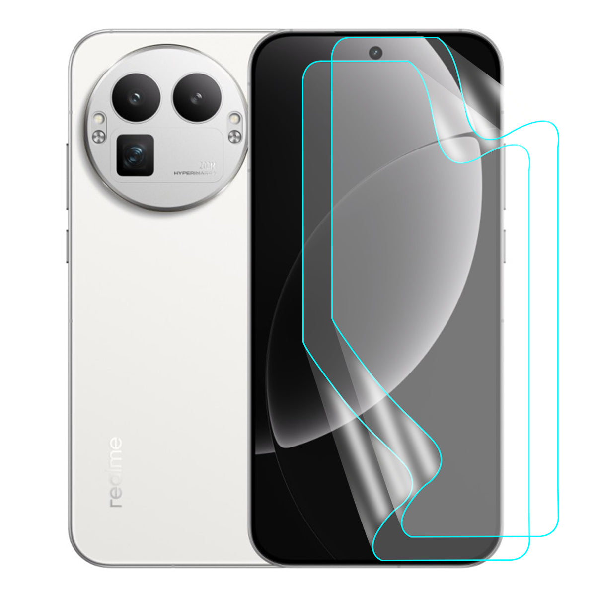 Realme GT8 Pro Screen Protector Guard [Matte Clear] | Easy Do Film - 2 Pack [NOT TEMPERED GLASS]