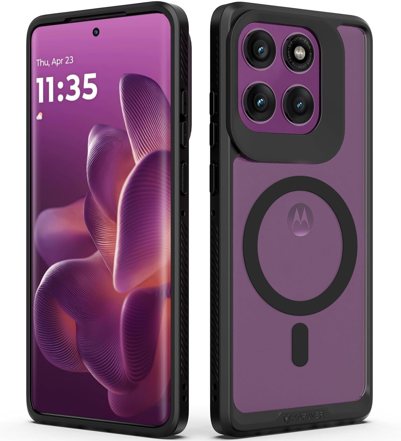Best Moto Edge 60 Pro Back Cover Case | Mag-X - Black