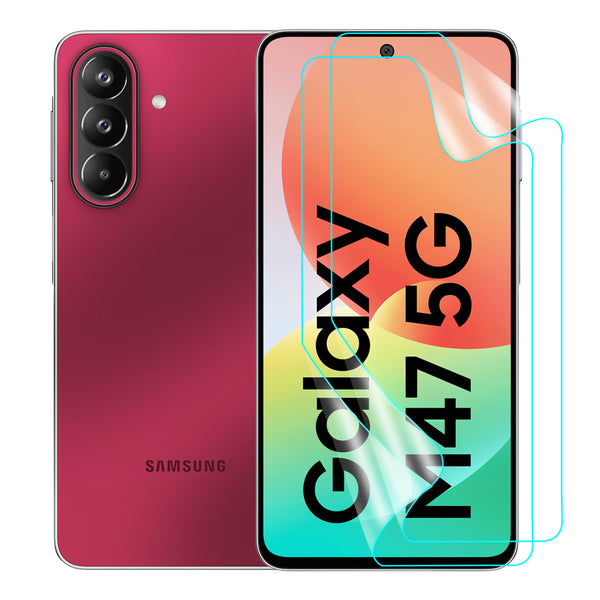Samsung Galaxy M47 Screen Protector Guard [Clear] | Easy Do Film - 2 Pack [NOT TEMPERED GLASS]