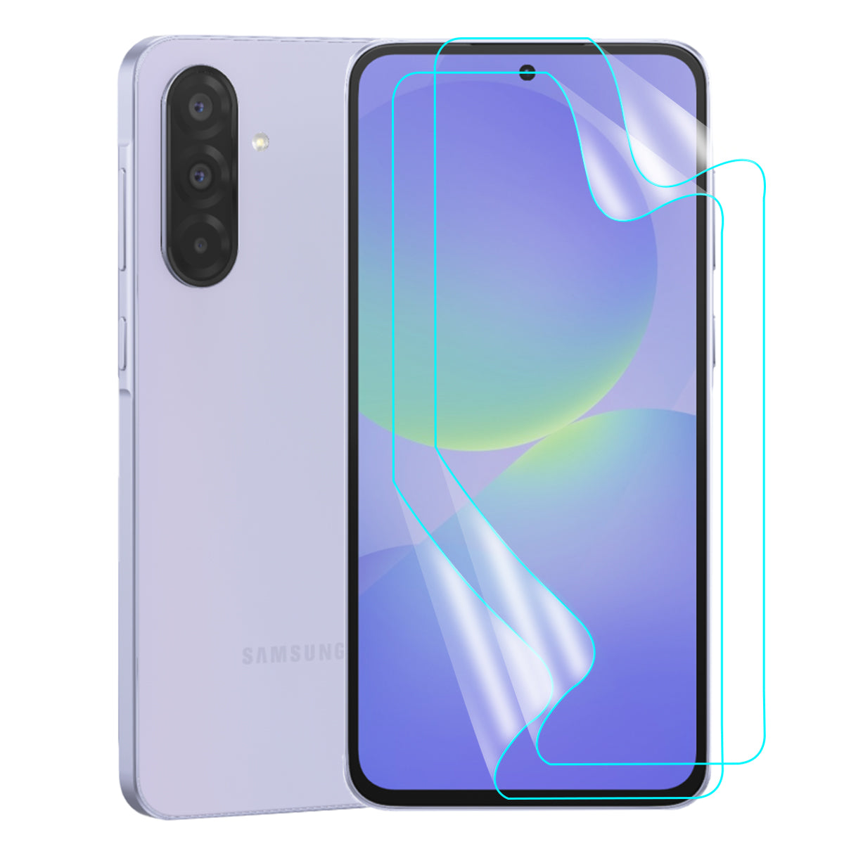 Samsung Galaxy A36 Screen Protector Guard [Clear] | Easy Do Film - 2 Pack [NOT TEMPERED GLASS]