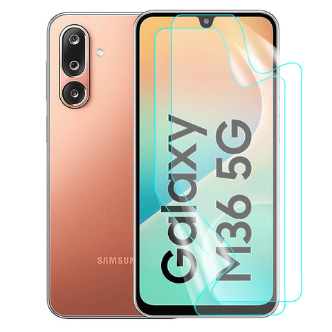 Samsung Galaxy M36 Screen Protector Guard [Matte Clear] | Easy Do Film - 2 Pack [NOT TEMPERED GLASS]