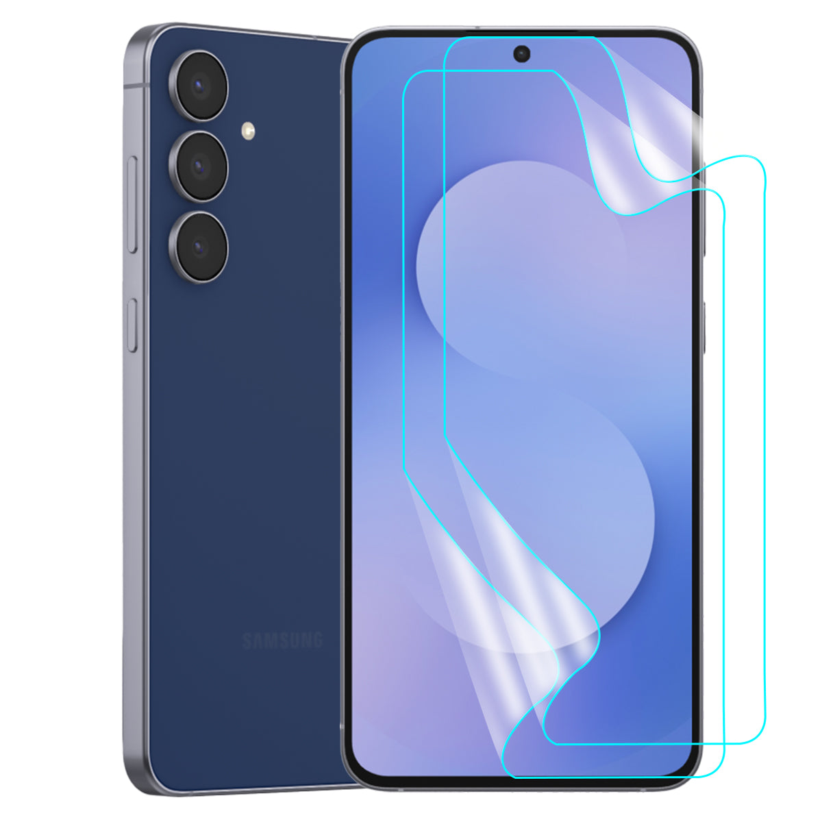 Samsung Galaxy S25 FE Screen Protector Guard [Clear] | Easy Do Film - 2 Pack [NOT TEMPERED GLASS]