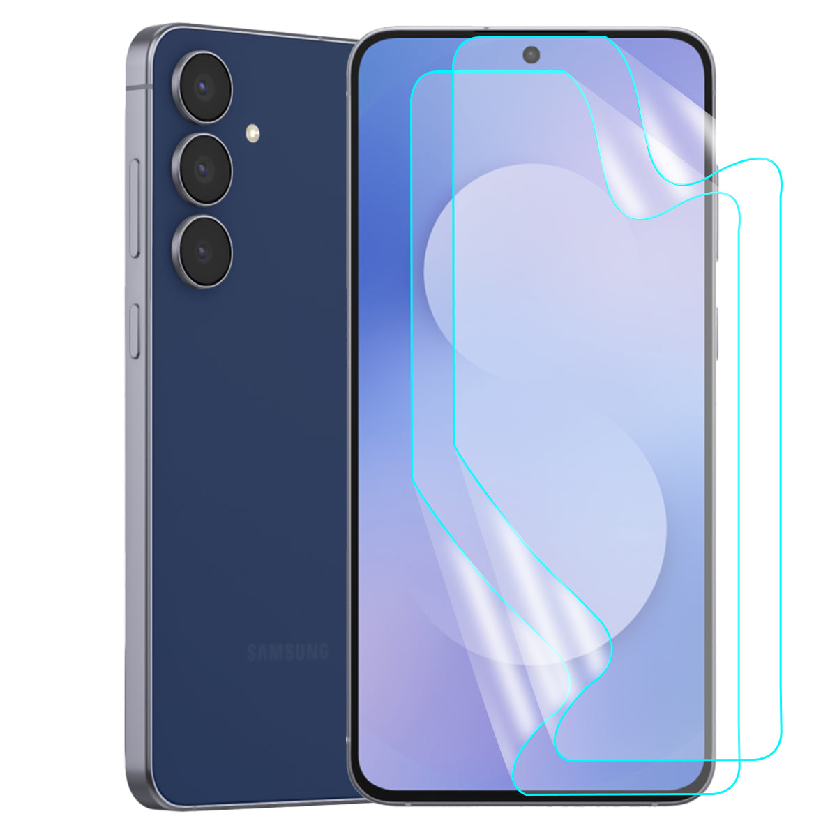 Samsung Galaxy S25 FE Screen Protector Guard [Matte Clear] | Easy Do Film - 2 Pack [NOT TEMPERED GLASS]