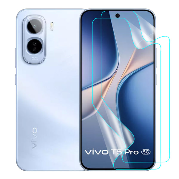 Vivo T5 Pro Screen Protector Guard [Clear] | Easy Do Film - 2 Pack [NOT TEMPERED GLASS]