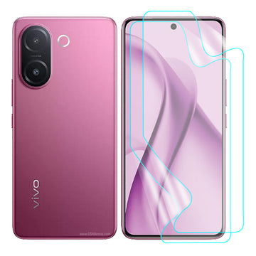 Vivo V60e Screen Protector Guard [Matte Clear] | Easy Do Film - 2 Pack [NOT TEMPERED GLASS]