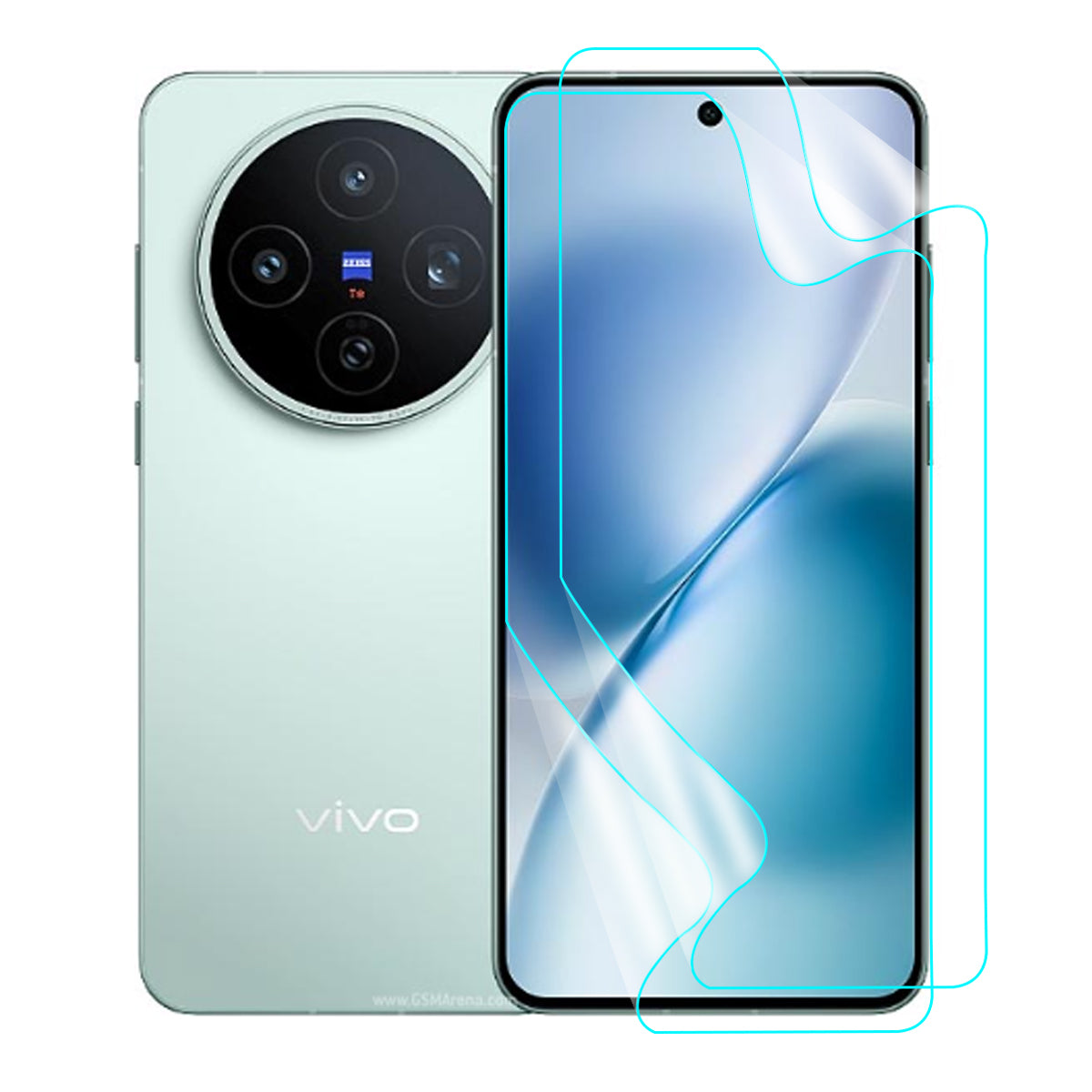 Vivo X200 Screen Protector Guard [Clear] | Easy Do Film - 2 Pack [NOT TEMPERED GLASS]