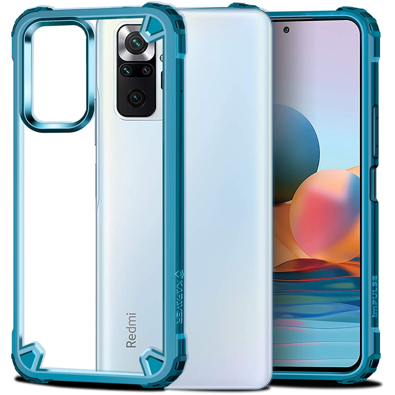 Redmi Note 10 Pro / Redmi Note 10 Pro Max Back Cover Case | Impulse - Sea Blue