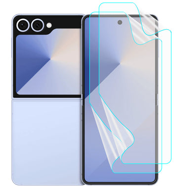 Samsung Galaxy Z Flip 7 Screen Protector Guard [Matte Clear] | Easy Do Film - 2 Pack [NOT TEMPERED GLASS]