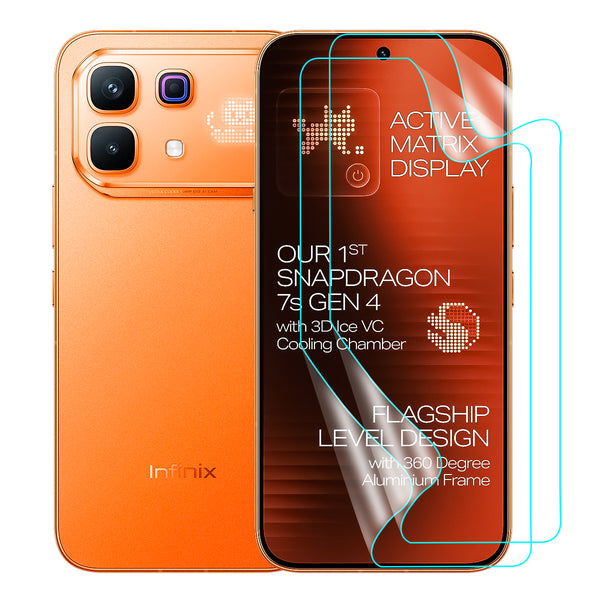 Infinix Note 60 Pro Screen Protector Guard [Clear] | Easy Do Film - 2 Pack [NOT TEMPERED GLASS]
