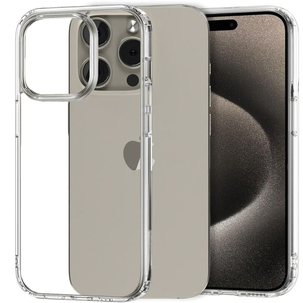 iPhone 15 Pro Max Back Cover Case | Impulse - Clear