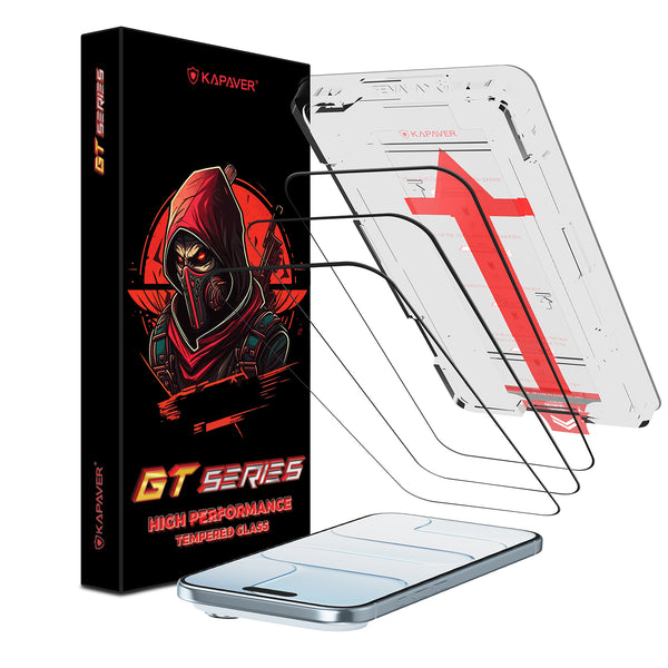 iPhone 17 Air Easy DO Tempered Glass Screen Protector Guard | GT Series (Clear) - 3 Pack