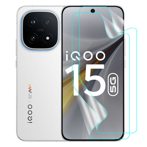 IQOO 15 Screen Protector Guard [Clear] | Easy Do Film - 2 Pack [NOT TEMPERED GLASS]