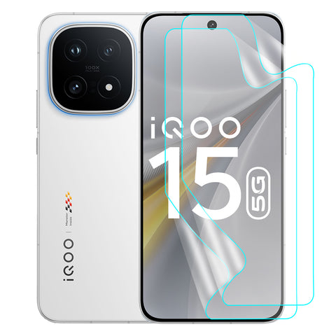 IQOO 15 Screen Protector Guard [Matte Clear] | Easy Do Film - 2 Pack [NOT TEMPERED GLASS]