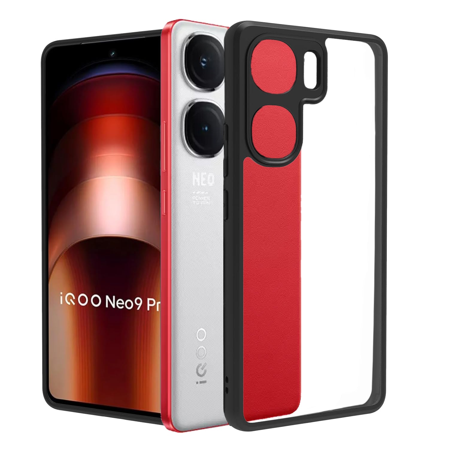 iQOO Neo 9 Pro Back Cover Case | Hybrid - Black