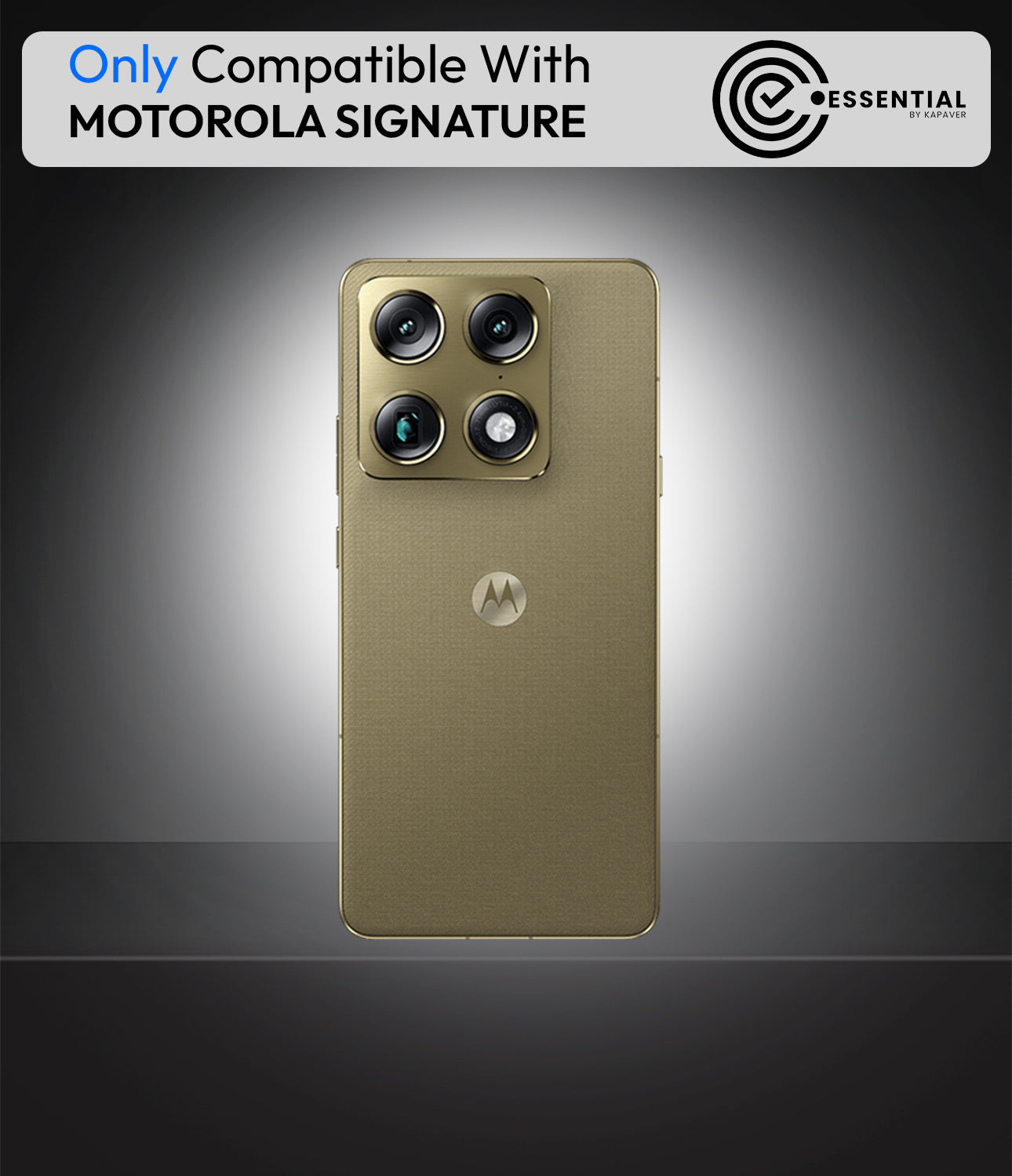 Moto Signature Back Cover Case | Essential Magnetic – Black
