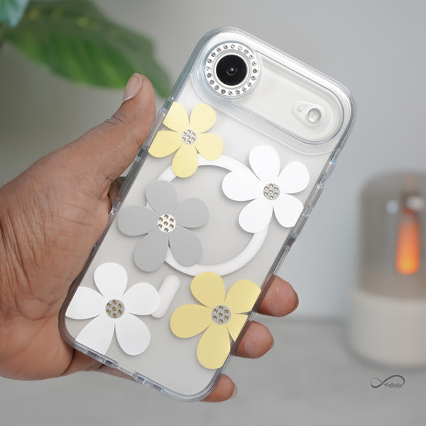 iPhone 17 Air Back Cover Case | Floral Case Mag-X - Yellow