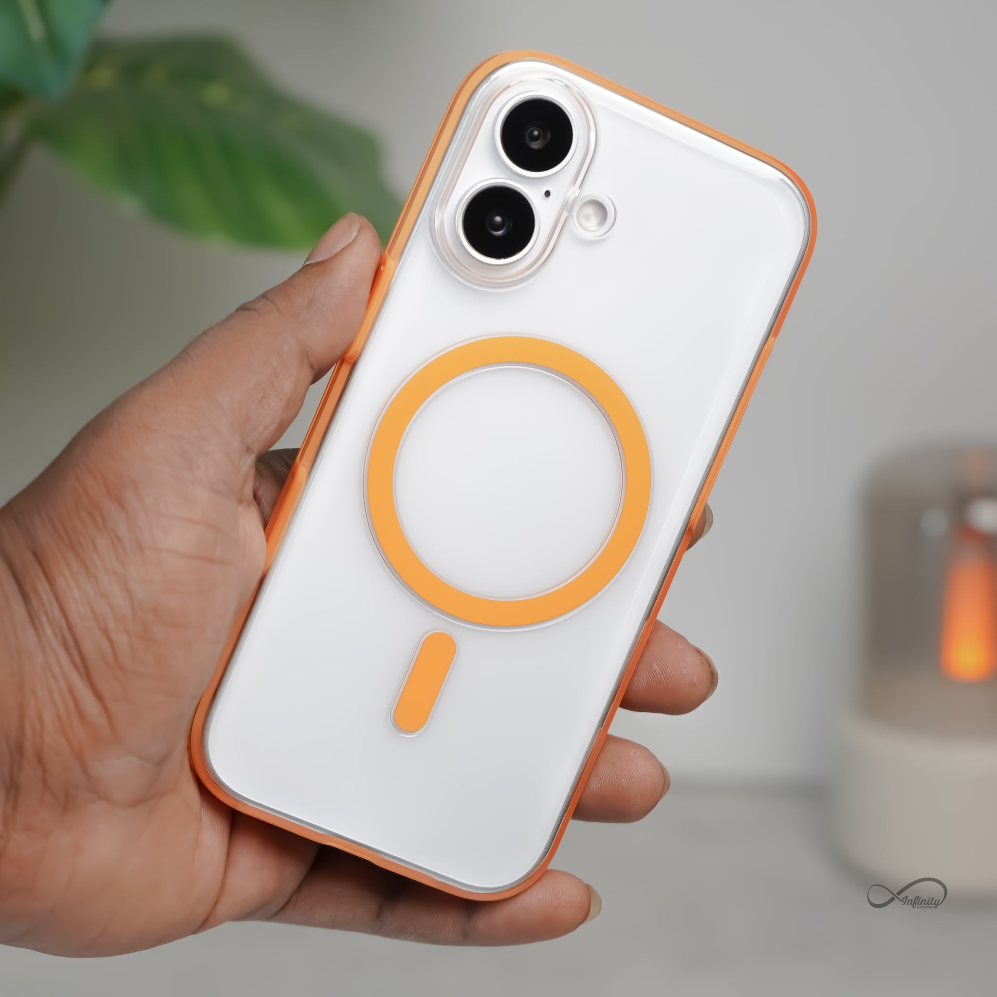 iPhone 17 Back Cover Case | Grip Case Mag-X - Orange