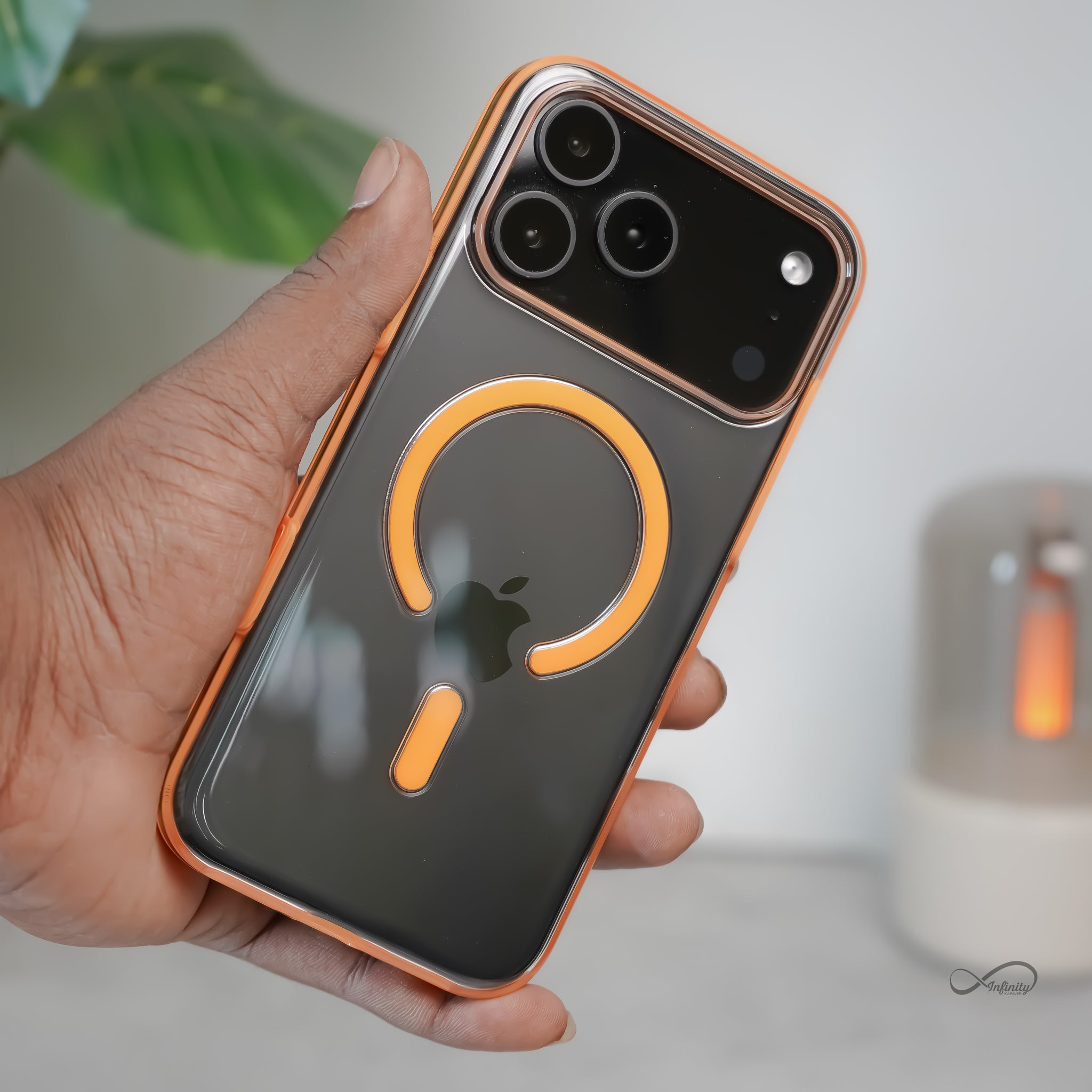 iPhone 17 Pro Max Back Cover Case | Grip Case Mag-X - Orange