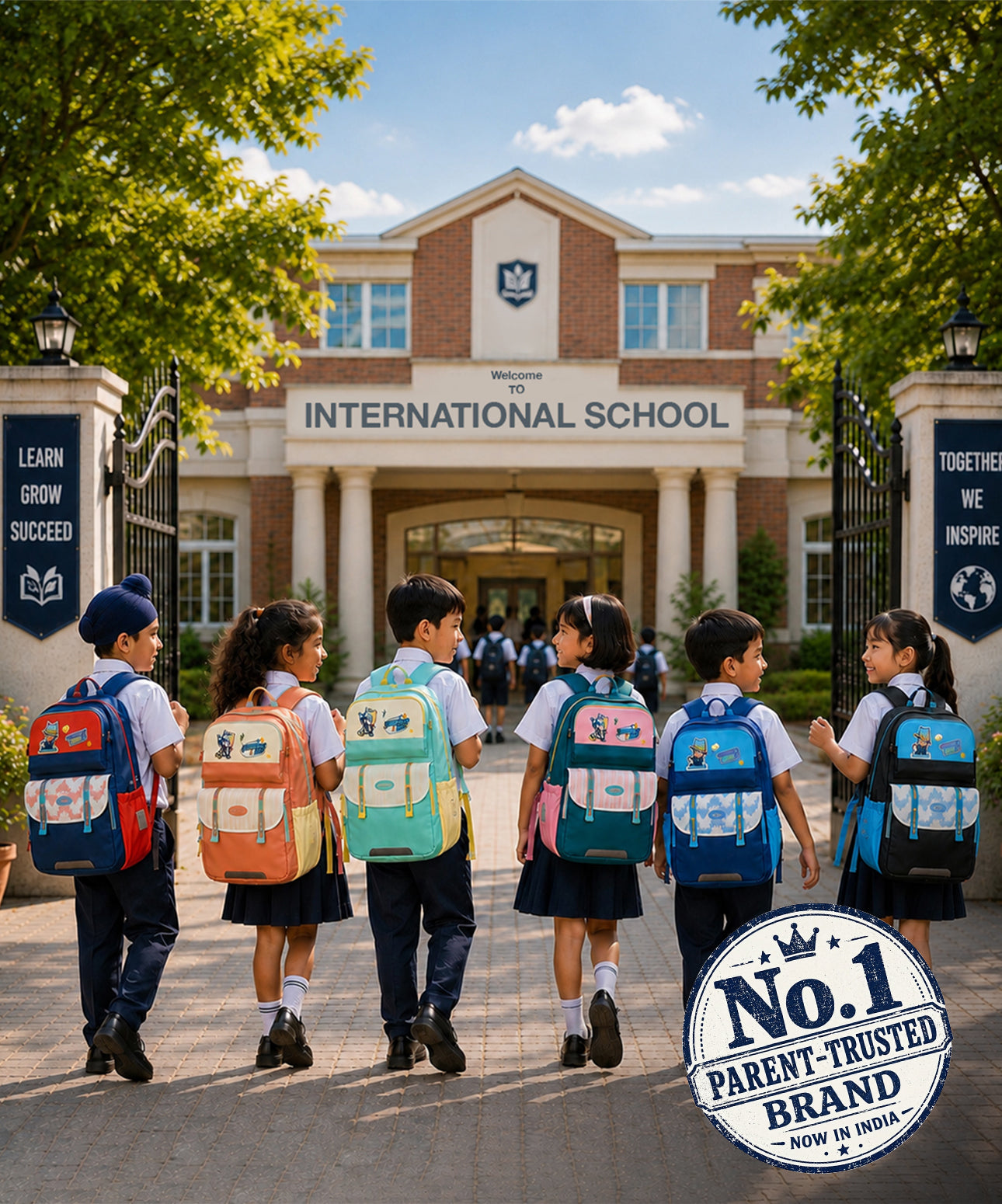 Anti gravity system school bag