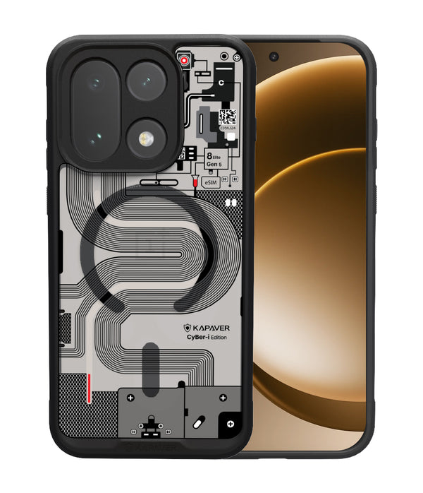(Refurbished) OnePlus 15 Back Cover Case | CyBer-i Edition - Mag X Black (01)