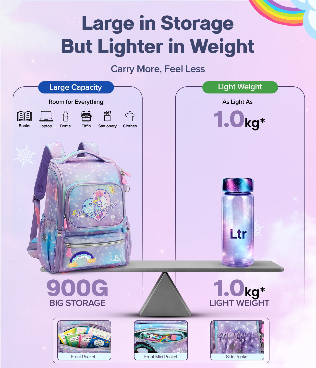 lightweight school backpack