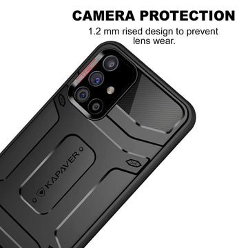 Samsung Galaxy M51 Back Cover Case | Rugged - Black