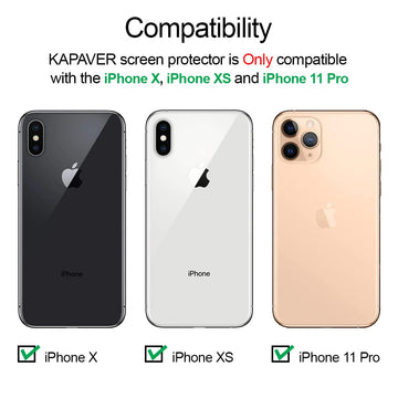 iPhone X/XS / 11 Pro Tempered Glass Screen Protector Guard | EZ FIT - 1 Pack