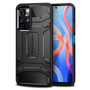 Xiaomi Poco M4 Pro 5G / Redmi Note 11T 5G Back Cover Case | Rugged - Black