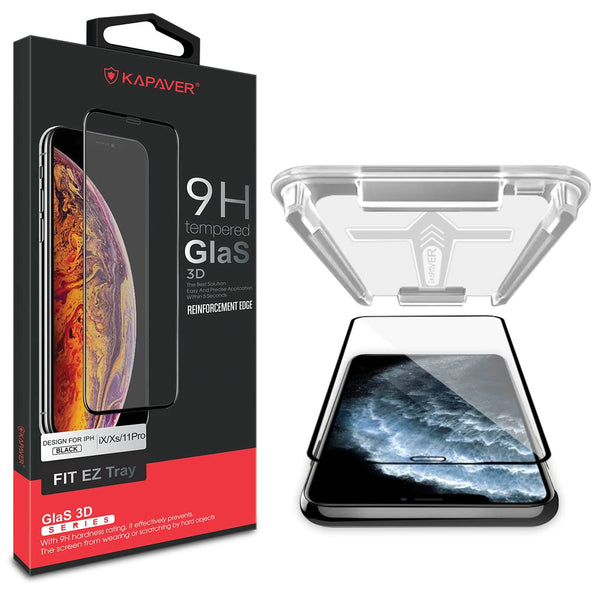 iPhone X/XS / 11 Pro Tempered Glass Screen Protector Guard | EZ FIT - 1 Pack