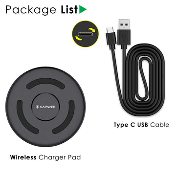 KAPAVER  KP300 Type C Fast Wireless Charger
