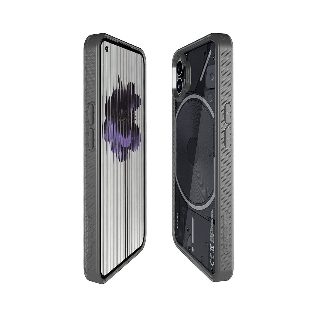Nothing Phone 1 5G Back Cover Case With Glass | Impulse - Moon Gray