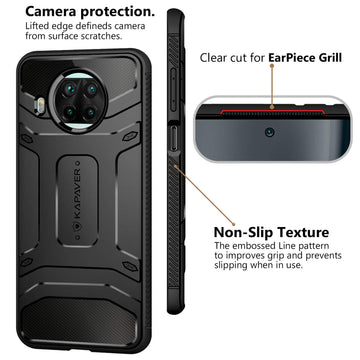 Xiaomi Mi 10i 5G | Mi 10T Lite 5G Back Cover Case Rugged - Black