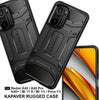 Redmi K40 / Redmi K40 Pro / Redmi K40 Pro Plus / Mi 11X / Mi 11X Pro / Poco F3 Back Cover Case | Rugged - Black