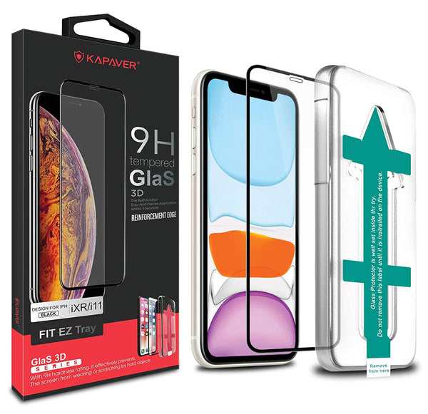 iPhone XR / iPhone 11 Tempered Glass Screen Protector Guard | EZ FIT - 1 Pack