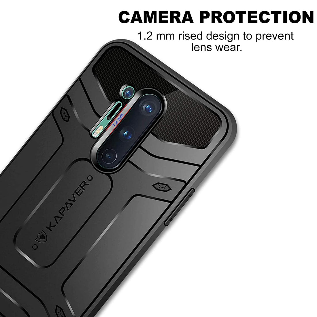OnePlus 8 Pro Back Cover Case | Rugged - Black