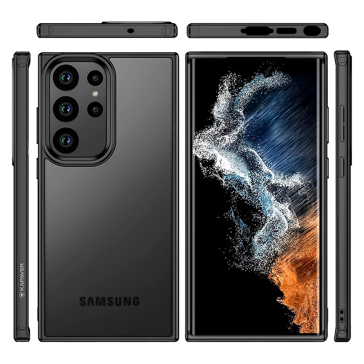 Auto Backside Case Buy Samsung Galaxy S23 Ultra 5G Back Cover Case | Hybrid - Hazy Black