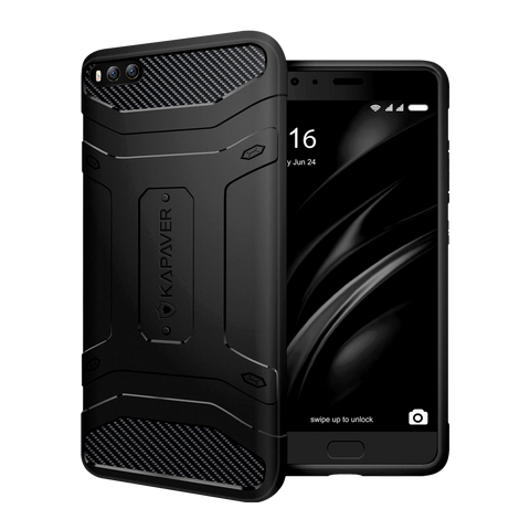 Xiaomi Mi6 Back Cover Case | Rugged - Black