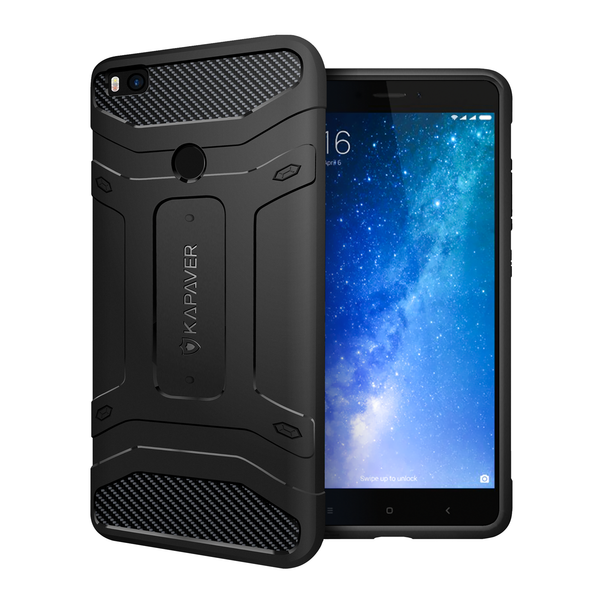 Xiaomi Mi Max 2 Back Cover Case | Rugged - Black